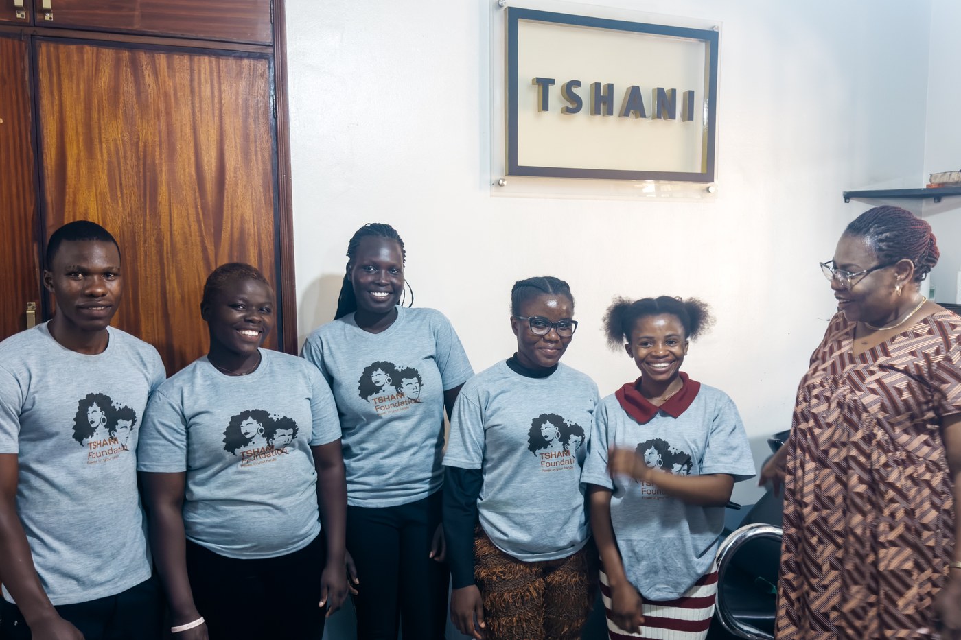Vocational skills training on the Tshani Foundation floor
