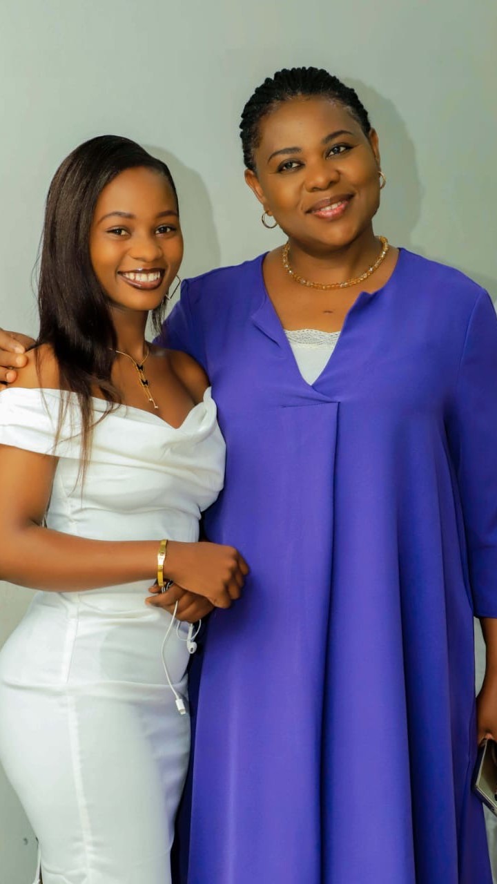 Nicole Tshani with a beautiful, confident Tshani Foundation graduate